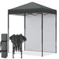 6x4 Instant Pop Up Canopy Tent with 1 Sidewall - Eagle Peak®