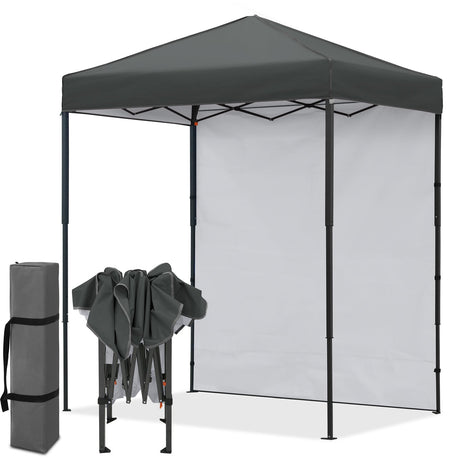 6x4 Instant Pop Up Canopy Tent with 1 Sidewall - Eagle Peak®