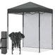 6x4 Instant Pop Up Canopy Tent with 1 Sidewall - Eagle Peak®