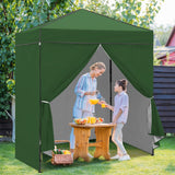 6x4 Instant Pop Up Canopy Tent with 4 Side Wall Panels - Eagle Peak Custom Canopy Tent