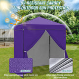 6x4 Instant Pop Up Canopy Tent with 4 Side Wall Panels - Eagle Peak Custom Canopy Tent