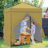 6x4 Instant Pop Up Canopy Tent with 4 Side Wall Panels - Eagle Peak Custom Canopy Tent