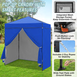6x4 Instant Pop Up Canopy Tent with 4 Side Wall Panels - Eagle Peak Custom Canopy Tent
