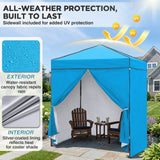 6x4 Instant Pop Up Canopy Tent with 4 Side Wall Panels - Eagle Peak®