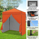 6x4 Instant Pop Up Canopy Tent with 4 Side Wall Panels - Eagle Peak Custom Canopy Tent
