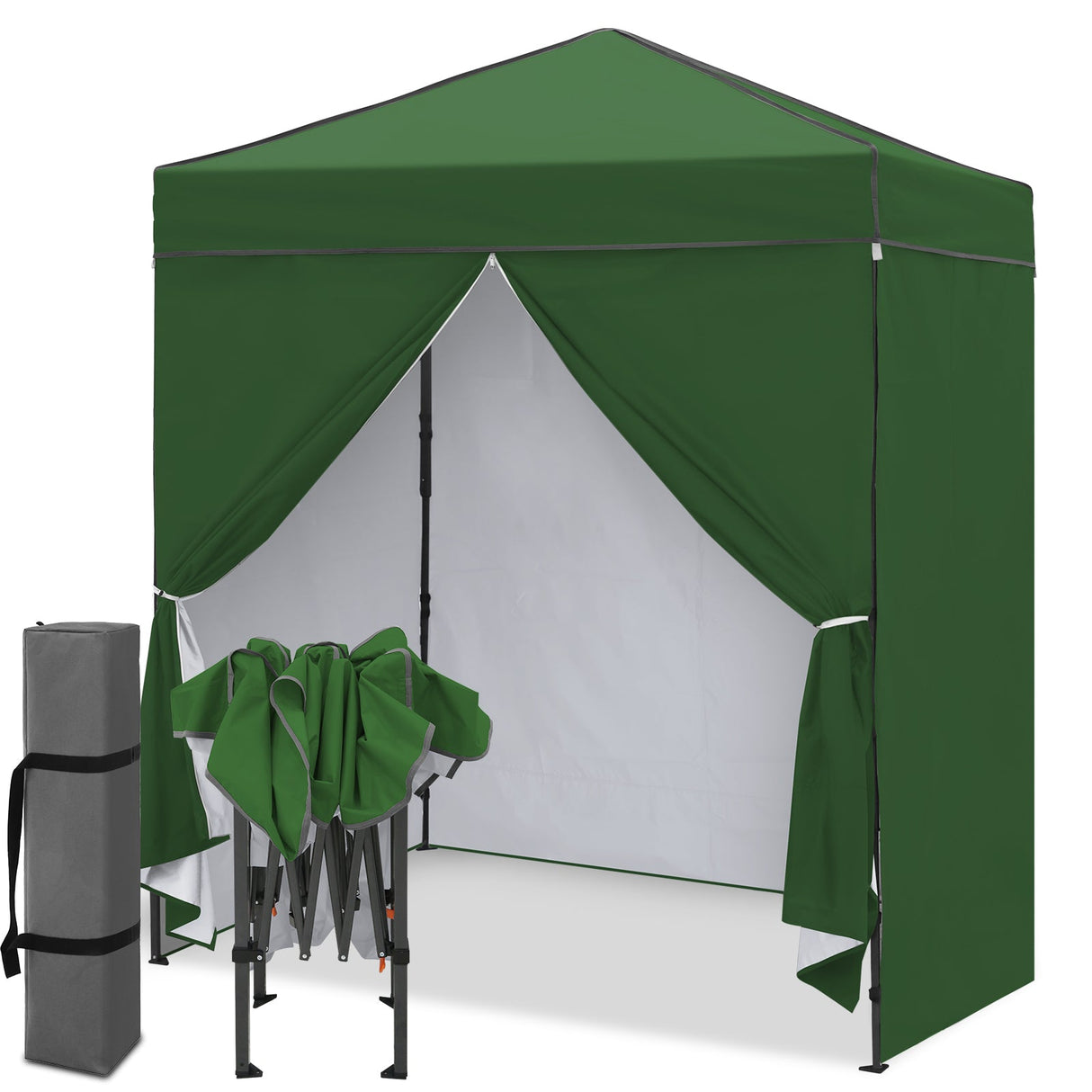 6x4 Instant Pop Up Canopy Tent with 4 Side Wall Panels - Eagle Peak®