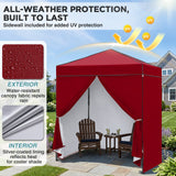 6x4 Instant Pop Up Canopy Tent with 4 Side Wall Panels - Eagle Peak®