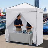 6x4 Instant Pop Up Canopy Tent with 4 Side Wall Panels - Eagle Peak®