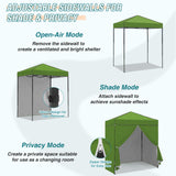 6x4 Instant Pop Up Canopy Tent with 4 Side Wall Panels - Eagle Peak Custom Canopy Tent