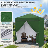 6x4 Instant Pop Up Canopy Tent with 4 Side Wall Panels - Eagle Peak®