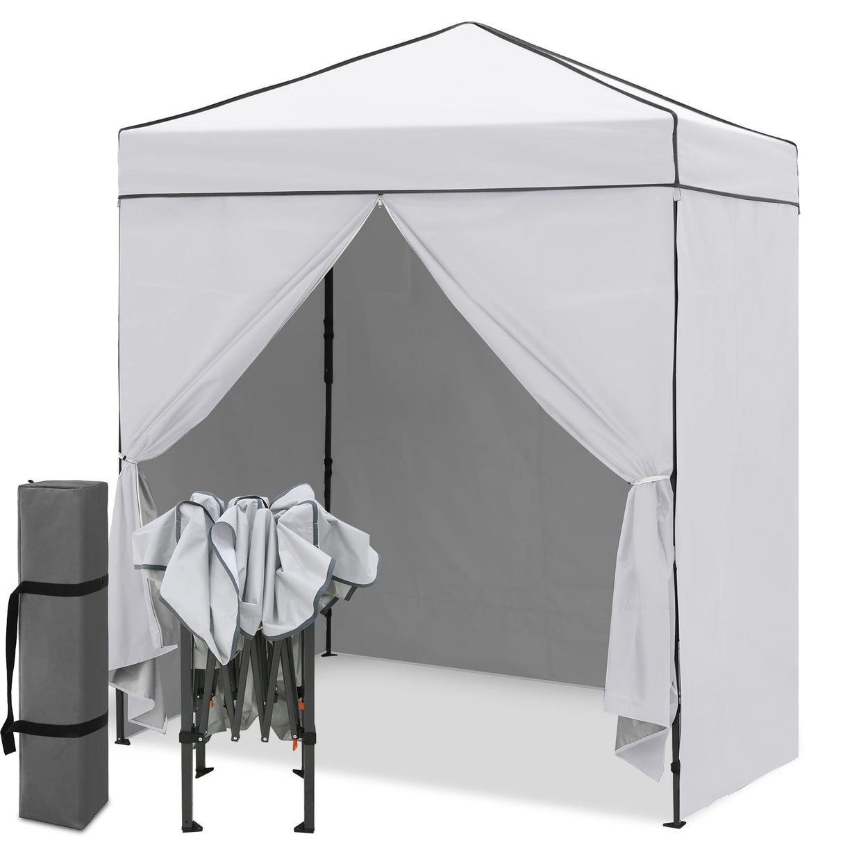 6x4 Instant Pop Up Canopy Tent with 4 Side Wall Panels - Eagle Peak