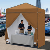 6x4 Instant Pop Up Canopy Tent with 4 Side Wall Panels - Eagle Peak®