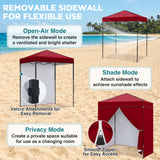 6x4 Instant Pop Up Canopy Tent with 4 Side Wall Panels - Eagle Peak®