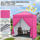 6x4 Instant Pop Up Canopy Tent with 4 Side Wall Panels - Eagle Peak®