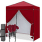 6x4 Instant Pop Up Canopy Tent with 4 Side Wall Panels - Eagle Peak®