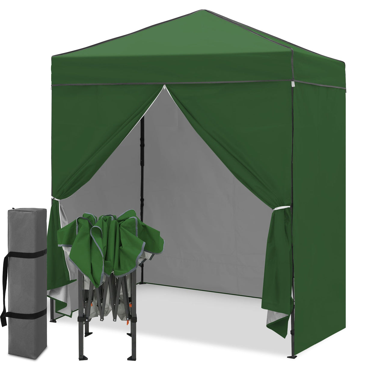 6x4 Instant Pop Up Canopy Tent with 4 Side Wall Panels - Eagle Peak