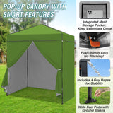 6x4 Instant Pop Up Canopy Tent with 4 Side Wall Panels - Eagle Peak Custom Canopy Tent