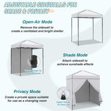6x4 Instant Pop Up Canopy Tent with 4 Side Wall Panels - Eagle Peak Custom Canopy Tent