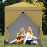 6x4 Instant Pop Up Canopy Tent with 4 Side Wall Panels - Eagle Peak Custom Canopy Tent
