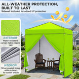 6x4 Instant Pop Up Canopy Tent with 4 Side Wall Panels - Eagle Peak®
