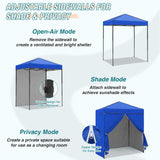 6x4 Instant Pop Up Canopy Tent with 4 Side Wall Panels - Eagle Peak Custom Canopy Tent