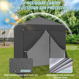 6x4 Instant Pop Up Canopy Tent with 4 Side Wall Panels - Eagle Peak Custom Canopy Tent
