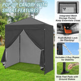 6x4 Instant Pop Up Canopy Tent with 4 Side Wall Panels - Eagle Peak Custom Canopy Tent