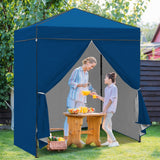6x4 Instant Pop Up Canopy Tent with 4 Side Wall Panels - Eagle Peak Custom Canopy Tent