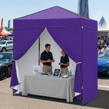 6x4 Instant Pop Up Canopy Tent with 4 Side Wall Panels - Eagle Peak®