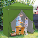 6x4 Instant Pop Up Canopy Tent with 4 Side Wall Panels - Eagle Peak Custom Canopy Tent