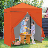 6x4 Instant Pop Up Canopy Tent with 4 Side Wall Panels - Eagle Peak Custom Canopy Tent