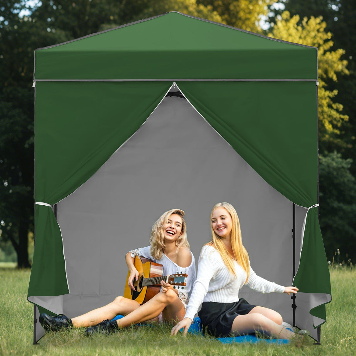 6x4 Instant Pop Up Canopy Tent with 4 Side Wall Panels - Eagle Peak Custom Canopy Tent