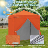 6x4 Instant Pop Up Canopy Tent with 4 Side Wall Panels - Eagle Peak Custom Canopy Tent