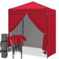 6x4 Instant Pop Up Canopy Tent with 4 Side Wall Panels - Eagle Peak