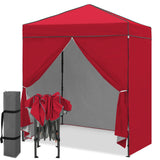 6x4 Instant Pop Up Canopy Tent with 4 Side Wall Panels - Eagle Peak