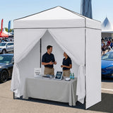 6x4 Instant Pop Up Canopy Tent with 4 Side Wall Panels - Eagle Peak®