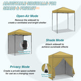 6x4 Instant Pop Up Canopy Tent with 4 Side Wall Panels - Eagle Peak Custom Canopy Tent