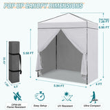 6x4 Instant Pop Up Canopy Tent with 4 Side Wall Panels - Eagle Peak Custom Canopy Tent