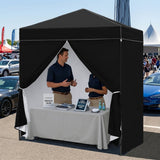 6x4 Instant Pop Up Canopy Tent with 4 Side Wall Panels - Eagle Peak®