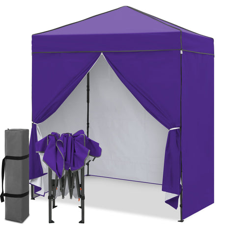 6x4 Instant Pop Up Canopy Tent with 4 Side Wall Panels - Eagle Peak®