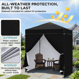 6x4 Instant Pop Up Canopy Tent with 4 Side Wall Panels - Eagle Peak®