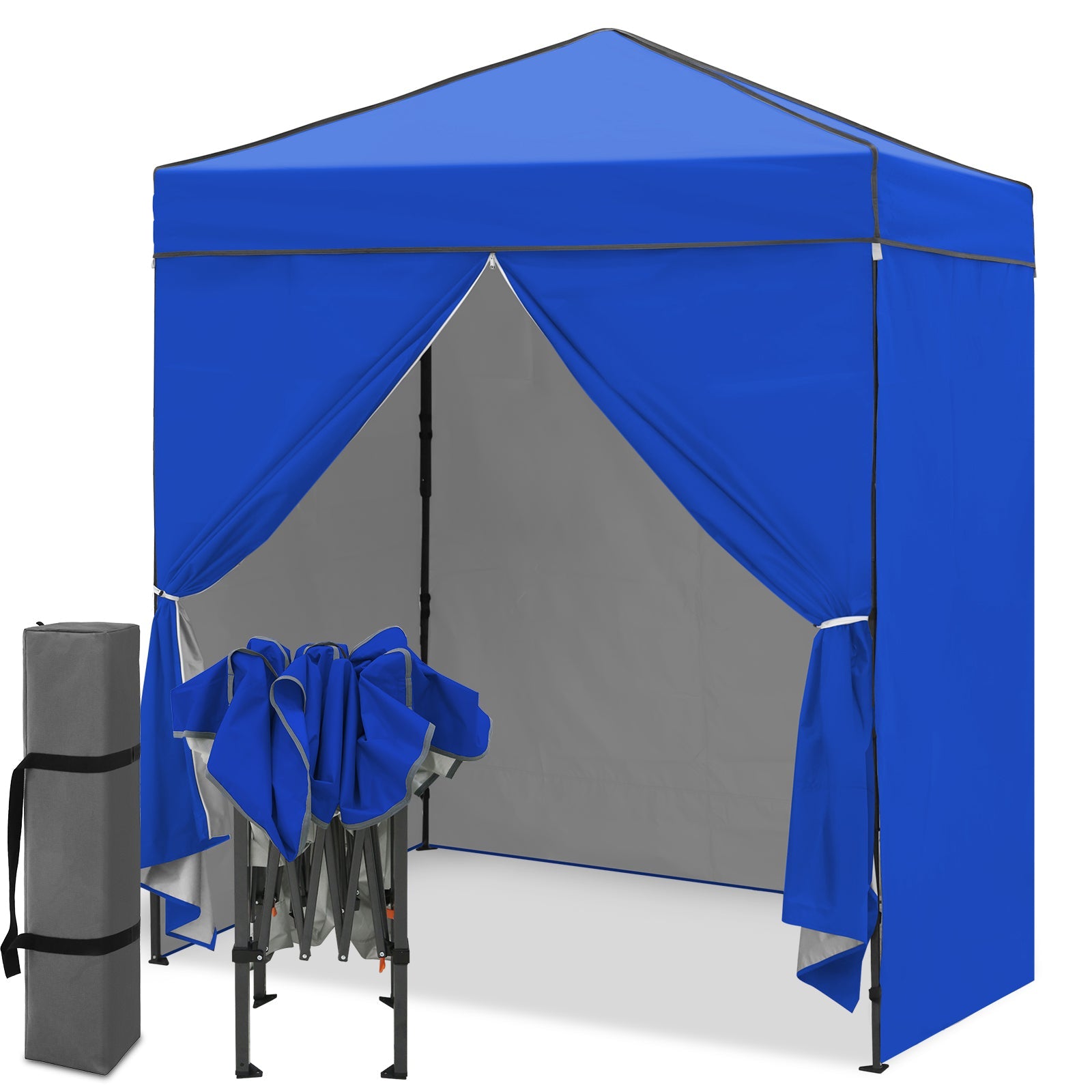 6x4 Instant Pop Up Canopy Tent with 4 Side Wall Panels – Eagle Peak