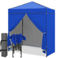 6x4 Instant Pop Up Canopy Tent with 4 Side Wall Panels - Eagle Peak