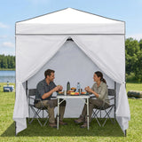 6x4 Instant Pop Up Canopy Tent with 4 Side Wall Panels - Eagle Peak®