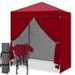6x4 Instant Pop Up Canopy Tent with 4 Side Wall Panels - Eagle Peak