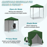 6x4 Instant Pop Up Canopy Tent with 4 Side Wall Panels - Eagle Peak Custom Canopy Tent