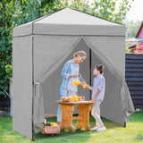 6x4 Instant Pop Up Canopy Tent with 4 Side Wall Panels - Eagle Peak Custom Canopy Tent