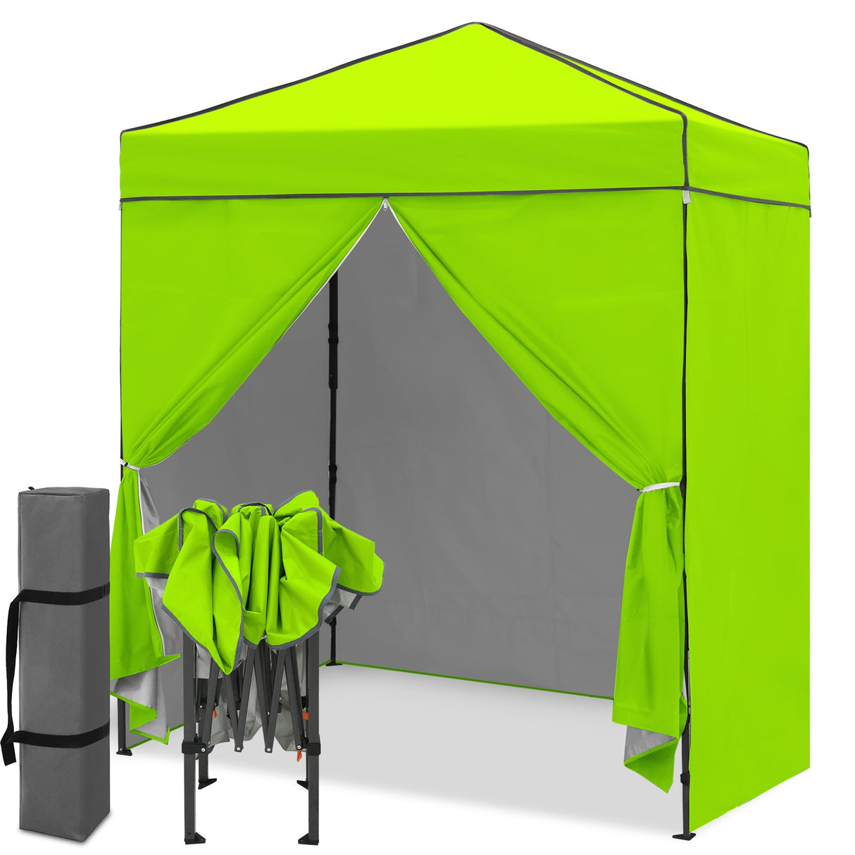 6x4 Instant Pop Up Canopy Tent with 4 Side Wall Panels - Eagle Peak