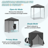 6x4 Instant Pop Up Canopy Tent with 4 Side Wall Panels - Eagle Peak Custom Canopy Tent