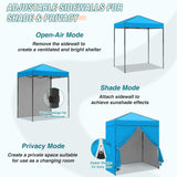 6x4 Instant Pop Up Canopy Tent with 4 Side Wall Panels - Eagle Peak Custom Canopy Tent